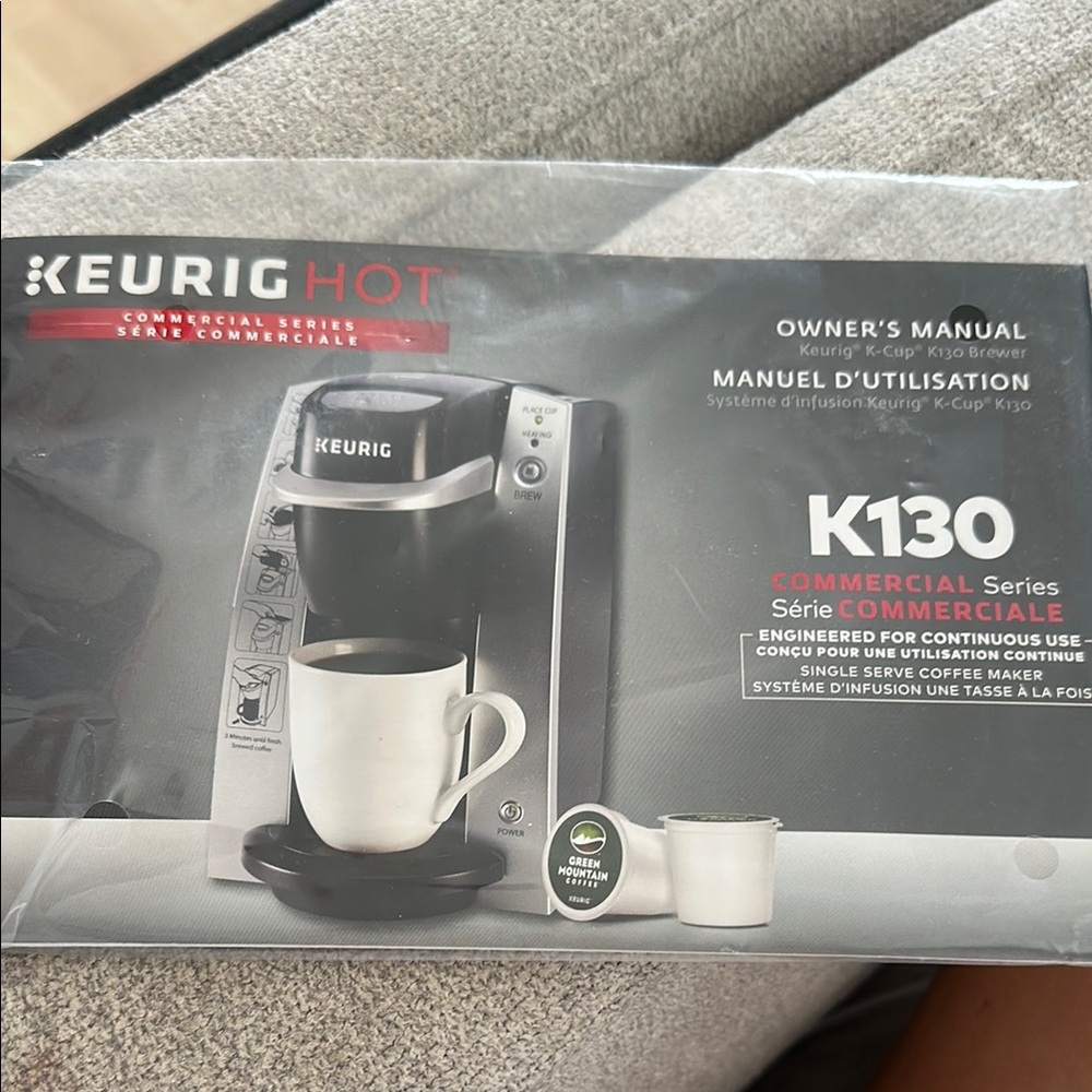 Keurig K130 Hot Brewer Commercial Series in Black and Silver